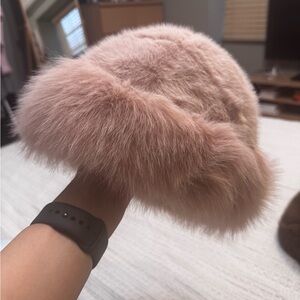 Pink Fur Hat